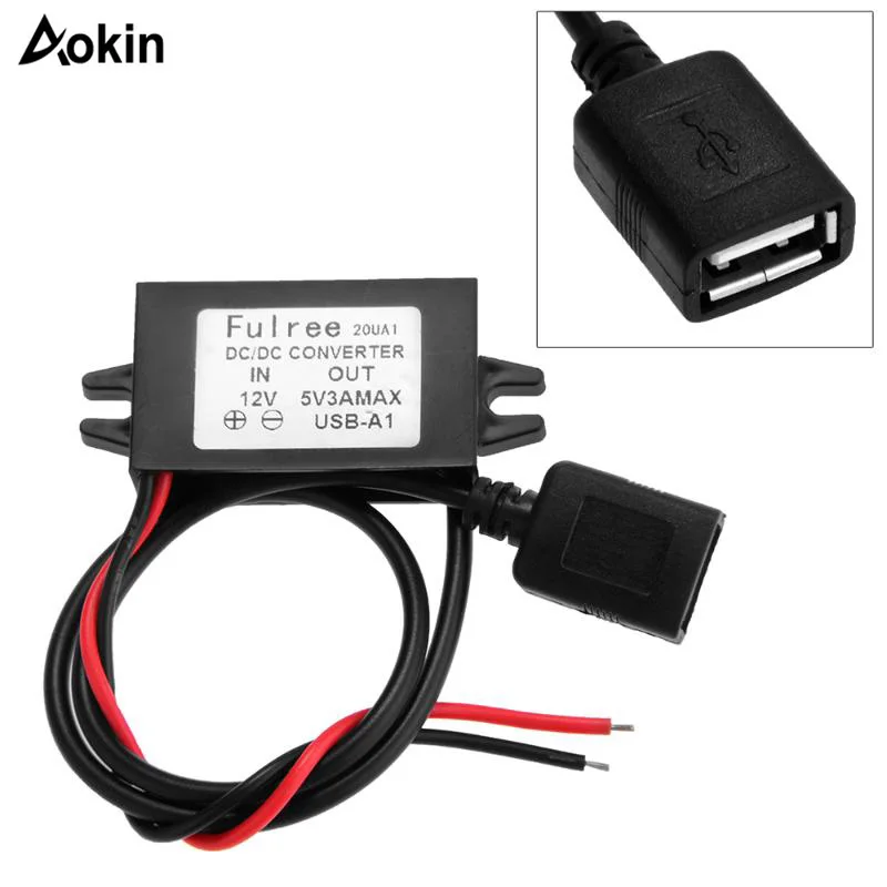 Waterproof DC 12V to 5V USB 3A Step-Down Voltage Power Converter Regulator Module Converter Regulator
Waterproof DC 12V to 5V USB 3A Step-Down Voltage Power Converter Regulator Module Converter Regulator