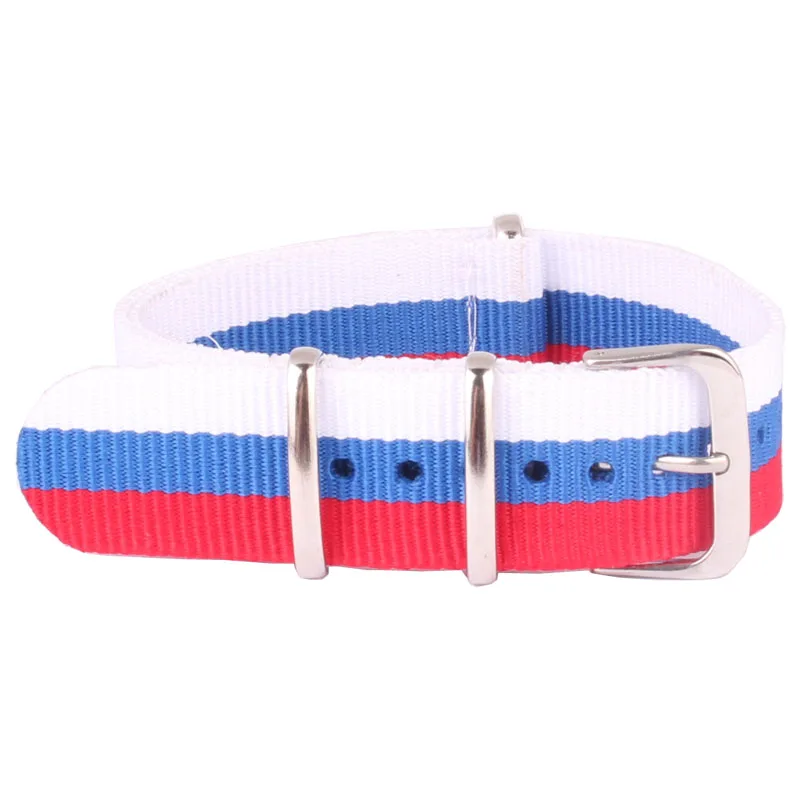 20 mm Cambo Similar Russian Flag Nato Woven Fiber watchband 20mm Nylon Watch Bracelet Strap Wristwatch Band Buckle Canvas fabric
20 mm Cambo Similar Russian Flag Nato Woven Fiber watchband 20mm Nylon Watch Bracelet Strap Wristwatch Band Buckle Canvas fabric