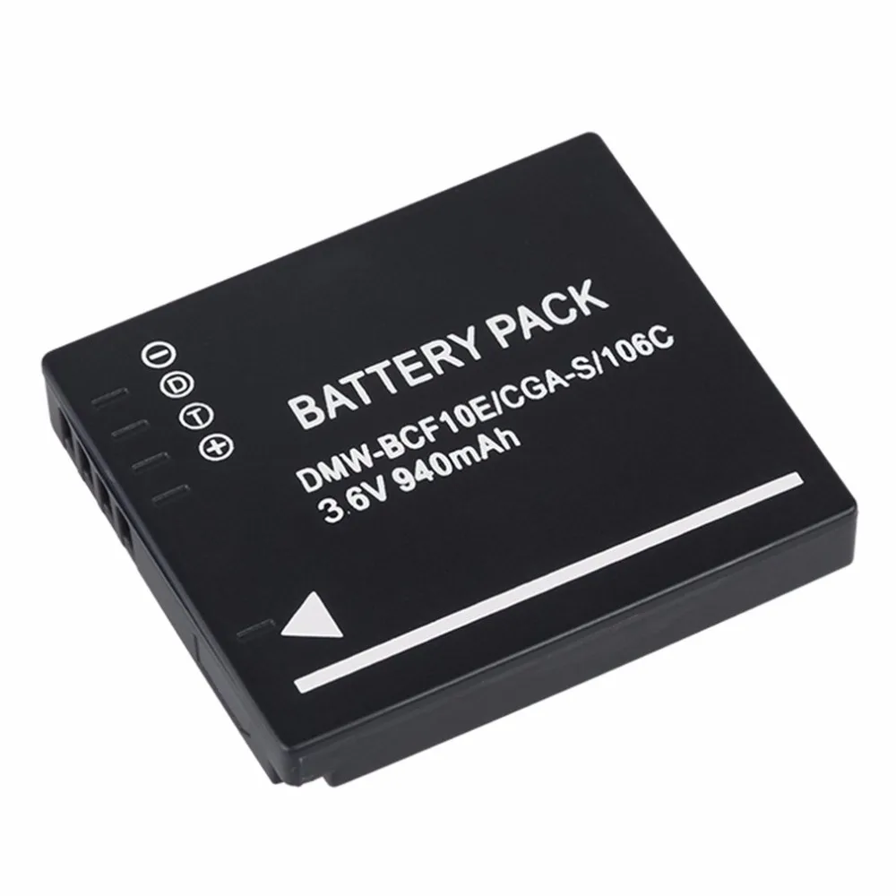 940MAH Battery for Panasonic Lumix Camera CGA-S/106C CGA-S/106D /106B DE-A59B DE-A60B DMW-BCF10E DMW BCF10E DMWBCF10E DMC-F2
940MAH Battery for Panasonic Lumix Camera CGA-S/106C CGA-S/106D /106B DE-A59B DE-A60B DMW-BCF10E DMW BCF10E DMWBCF10E DMC-F2