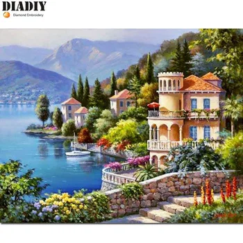 DIADIY Needlework full embroidery painting cross stitch scenic diy diamond painting kits cross stich round diamond painting
DIADIY Needlework full embroidery painting cross stitch scenic diy diamond painting kits cross stich round diamond painting