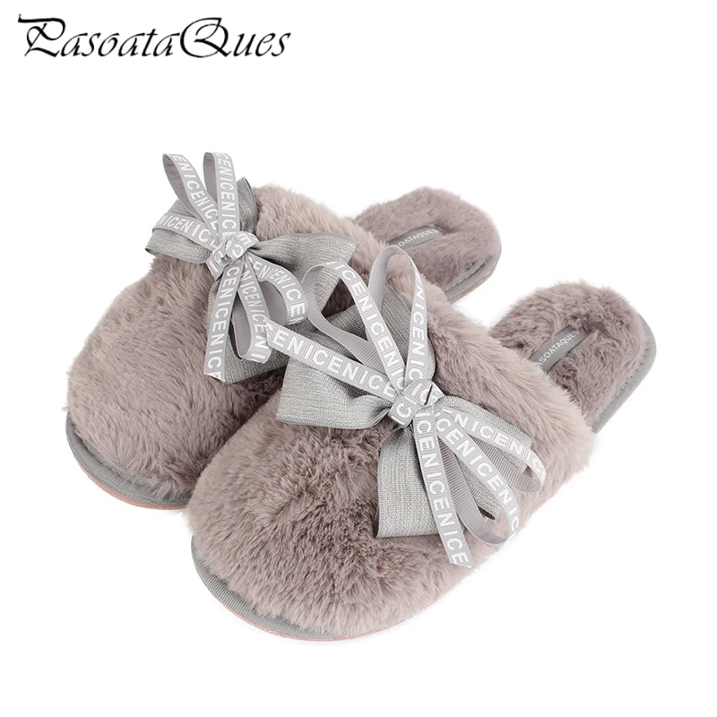 Fashion Winter Autumn Bowknot Flock Breathable Women Slippers Comfortable Women Home Shoes Indoor Flats Pasoataques Brand 125
Fashion Winter Autumn Bowknot Flock Breathable Women Slippers Comfortable Women Home Shoes Indoor Flats Pasoataques Brand 125