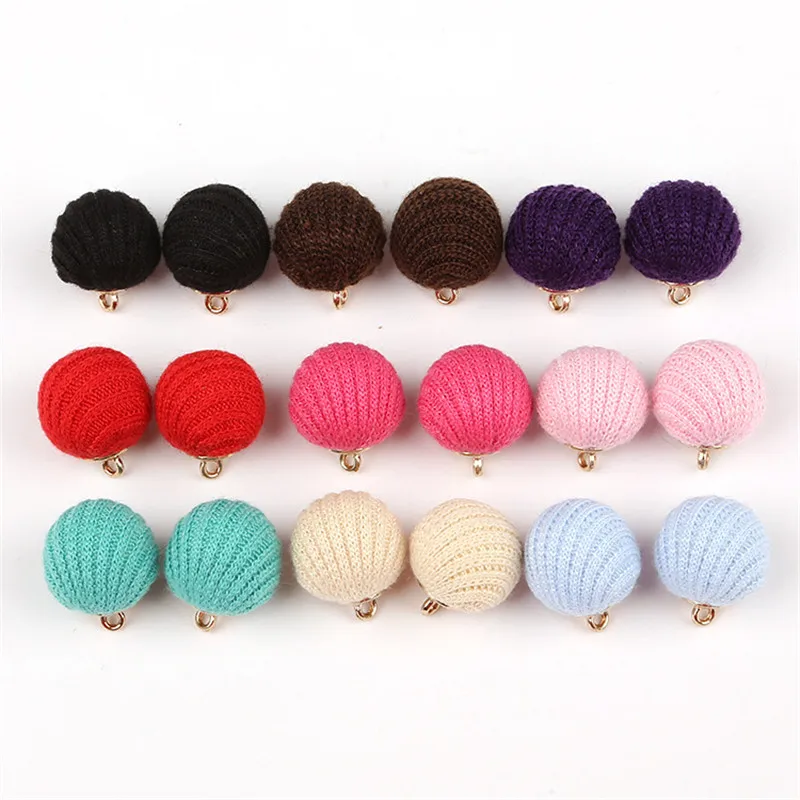 13MM Colorful Hand Made Cloth Pendant Balls With Ring DIY Craft Clothing Jewelry Accessories Manual Pendant Earrings Material
13MM Colorful Hand Made Cloth Pendant Balls With Ring DIY Craft Clothing Jewelry Accessories Manual Pendant Earrings Material