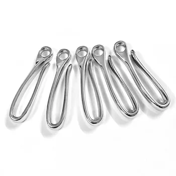 5 PCS Durable Metal Fishhook Keychain, Silver Color Hook Fob Clip for Key Chain Wallet Chain Accessory
5 PCS Durable Metal Fishhook Keychain, Silver Color Hook Fob Clip for Key Chain Wallet Chain Accessory