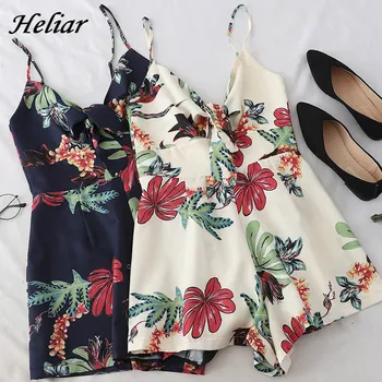 HELIAR Female Floral Printed Playsuits Lady Spaghetti Casual Rompers With Ties Lapel Sleeveless Beach Suit 2019 Female Playsuit
HELIAR Female Floral Printed Playsuits Lady Spaghetti Casual Rompers With Ties Lapel Sleeveless Beach Suit 2019 Female Playsuit