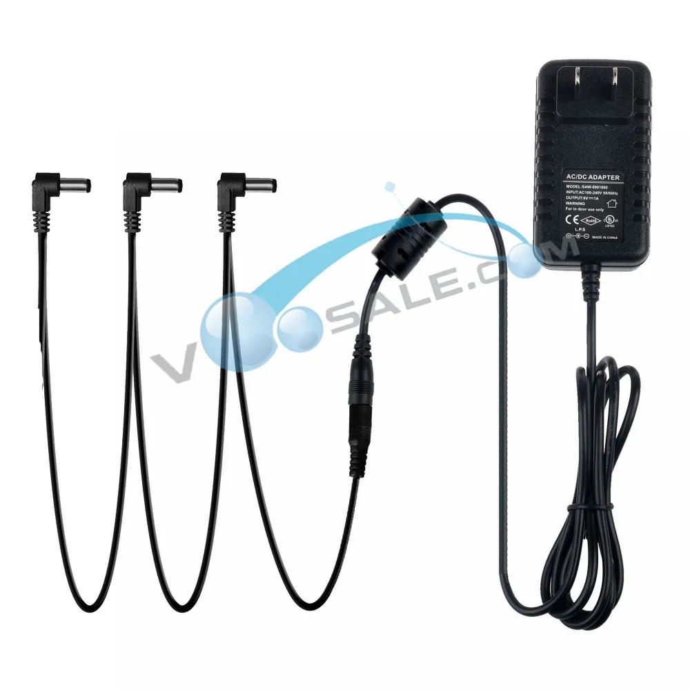 Caline AC100V-240V to DC9V/1A Adapter AC Plug + 3 Heads Multi-interface Pedal Connecting Cable Power Supply Guitar Accessories
Caline AC100V-240V to DC9V/1A Adapter AC Plug + 3 Heads Multi-interface Pedal Connecting Cable Power Supply Guitar Accessories