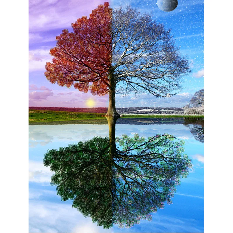 DIY 5D Diamond Painting Color Tree Full Round Cross Stitch Diamond Embroidery Patterns Rhinestones Needlework Home Decor Gift
DIY 5D Diamond Painting Color Tree Full Round Cross Stitch Diamond Embroidery Patterns Rhinestones Needlework Home Decor Gift