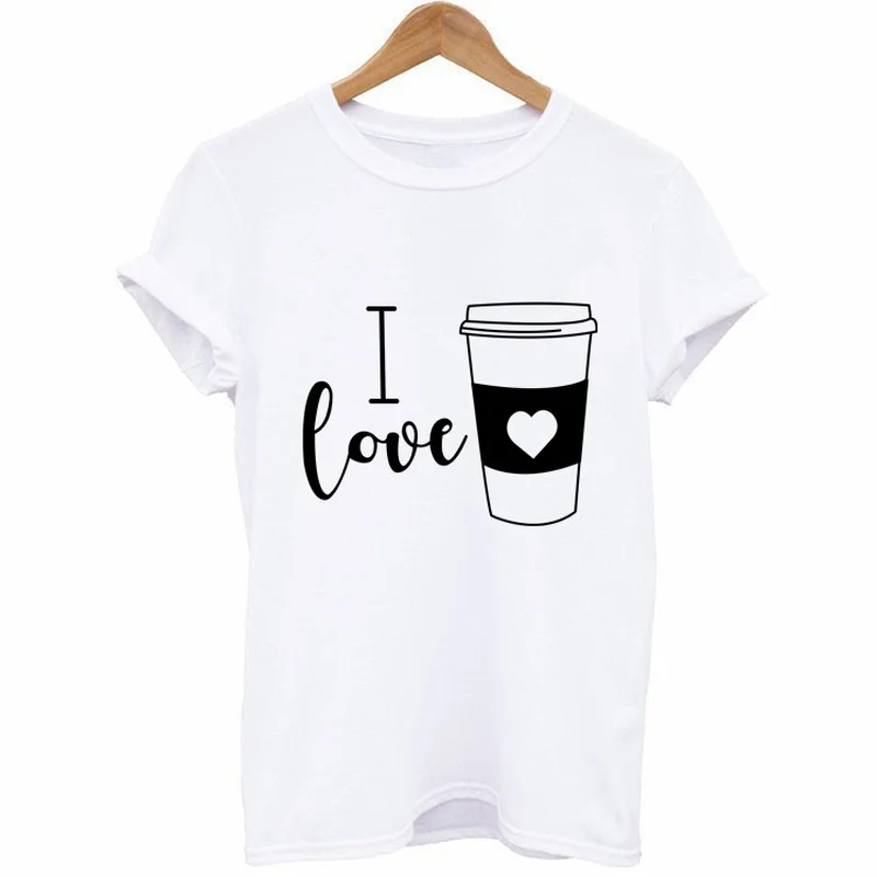 I Love Coffee Letter Print T Shirt Women Short Sleeve O Neck Loose Tshirt 2019 Summer Women Tee Shirt Tops Camisetas Mujer
I Love Coffee Letter Print T Shirt Women Short Sleeve O Neck Loose Tshirt 2019 Summer Women Tee Shirt Tops Camisetas Mujer