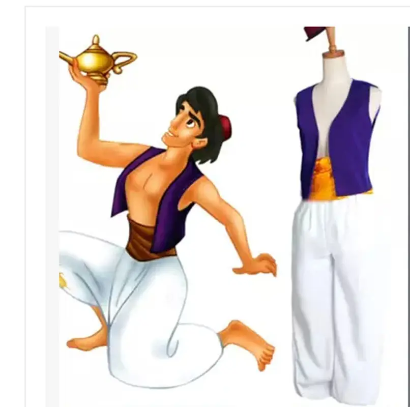 Animated Musical Fantasy Film Aladdin Street Rat of Agrabah Ver. Outfit Cosplay Costume
Animated Musical Fantasy Film Aladdin Street Rat of Agrabah Ver. Outfit Cosplay Costume
