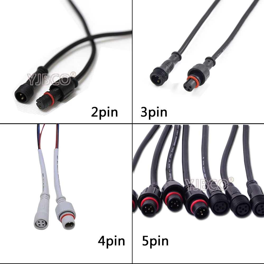5/10 pairs 2pin/3pin/4pin/5pin connector,Male to Female Connector Waterproof Cable wire for LED Strip Light flood light
5/10 pairs 2pin/3pin/4pin/5pin connector,Male to Female Connector Waterproof Cable wire for LED Strip Light flood light