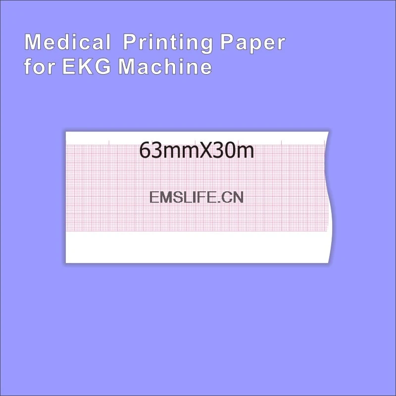 Медицинская термобумага 63 мм * 30 м для аппарата Nihon Kohden 8110KP Fukuda 2201 ekg|paper thermal|paper
