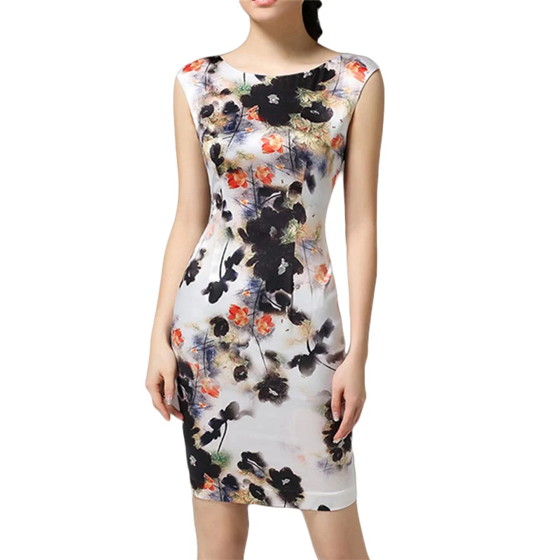Women's Spring Summer Sleeveless Dresses Vintage High-end Floral Woman Silk Party Sexy Slim Dress Femme Vestidos Plus Size New
Women's Spring Summer Sleeveless Dresses Vintage High-end Floral Woman Silk Party Sexy Slim Dress Femme Vestidos Plus Size New