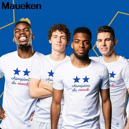 2018 Printed France 2018 world Champions parade T-shirt for pogba Mbappe Griezmann Giroud t shirt fans gift
2018 Printed France 2018 world Champions parade T-shirt for pogba Mbappe Griezmann Giroud t shirt fans gift