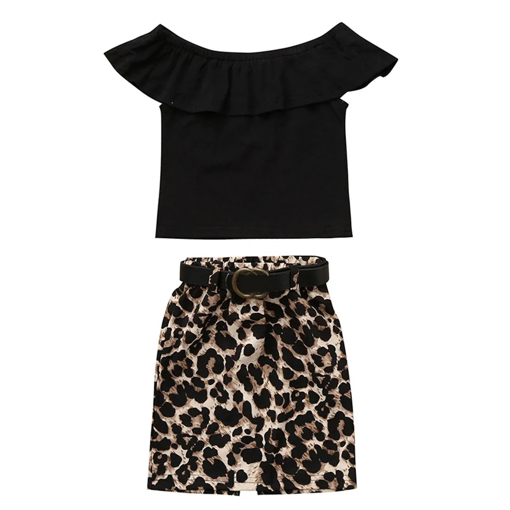 Toddler Kids Girl Set Summer Fashion Kids Outfit For Girl Solid Short Sleeve Clothes + Leopard Pants Toddler Cildren Clothes Set
Toddler Kids Girl Set Summer Fashion Kids Outfit For Girl Solid Short Sleeve Clothes + Leopard Pants Toddler Cildren Clothes Set