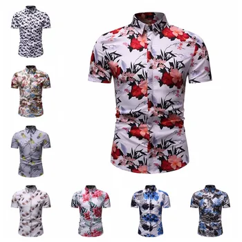 Summer Mens Short Sleeve Beach Hawaiian Shirts Casual Flower Floral Shirts Plus Size 3XL 2019 New Mens Clothing Fashion
Summer Mens Short Sleeve Beach Hawaiian Shirts Casual Flower Floral Shirts Plus Size 3XL 2019 New Mens Clothing Fashion