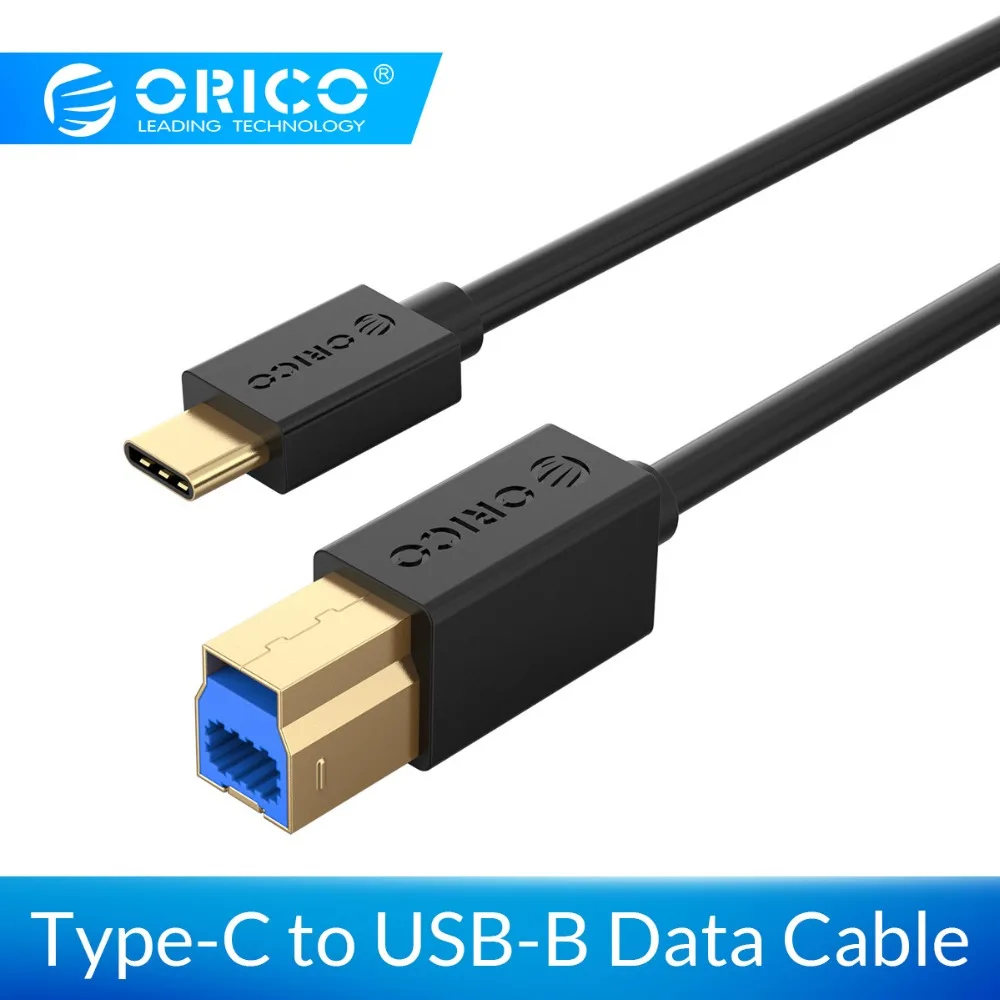 ORICO Type-C to USB-B Data Cable USB3.0 Square Port Data Cable For HDD SSD Printer fax Support 5Gbps Type-C Cable
ORICO Type-C to USB-B Data Cable USB3.0 Square Port Data Cable For HDD SSD Printer fax Support 5Gbps Type-C Cable