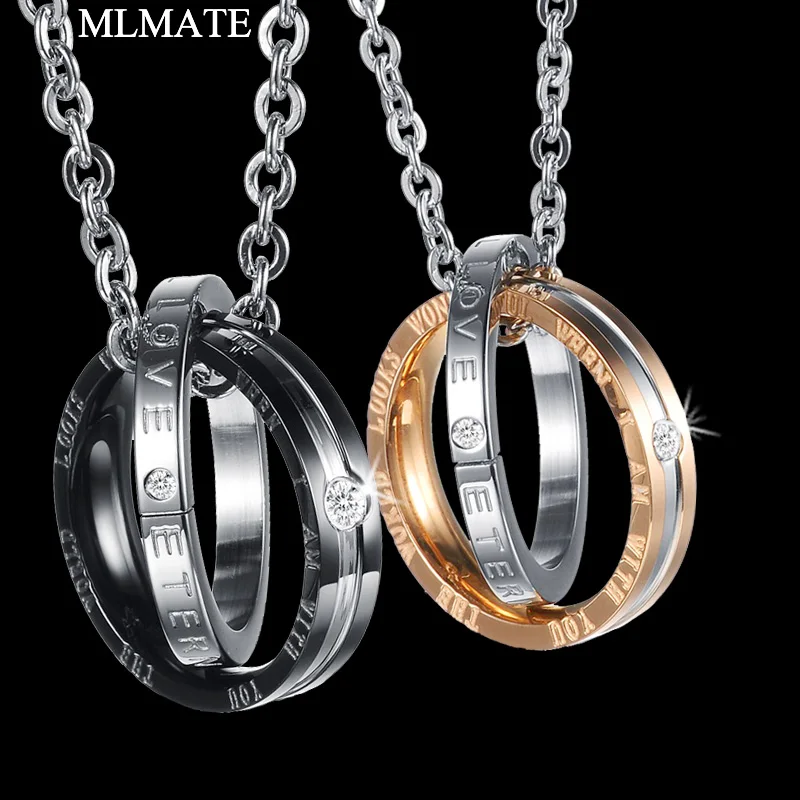 His & Hers Matching Titanium Stainless Steel Couples Paired Crystal Pendant Necklace Set Lovers Valentine's Gift for Men Women
His & Hers Matching Titanium Stainless Steel Couples Paired Crystal Pendant Necklace Set Lovers Valentine's Gift for Men Women