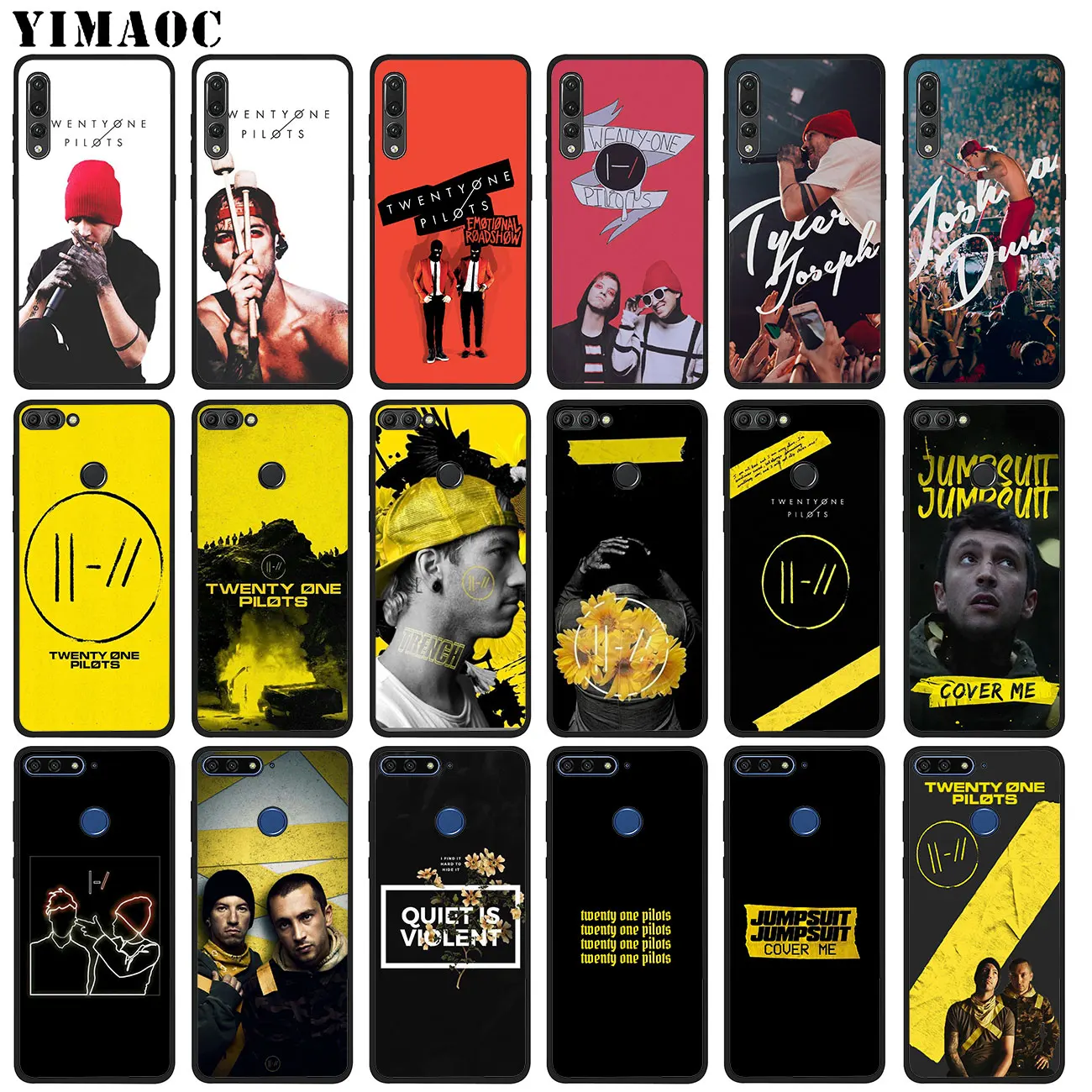 YIMAOC twenty one pilots Trench Soft Silicone Phone Case for Huawei P20 Pro P10 P9 P8 Lite Mini 2017 P Smart 2019 Black Cover
YIMAOC twenty one pilots Trench Soft Silicone Phone Case for Huawei P20 Pro P10 P9 P8 Lite Mini 2017 P Smart 2019 Black Cover