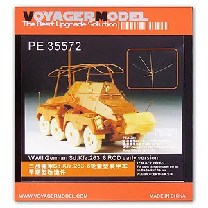 KNL HOBBY Voyager модель PE35572 Sd. kfz.263 8 круглые бронированные рекогносцирующие детали для травления металла
KNL HOBBY Voyager модель PE35572 Sd. kfz.263 8 круглые бронированные рекогносцирующие детали для травления металла