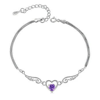 2019 news brand S925 standard silver Angel wing bracelet Love chain Fine mosaic fashion gift of love free shipping
2019 news brand S925 standard silver Angel wing bracelet Love chain Fine mosaic fashion gift of love free shipping