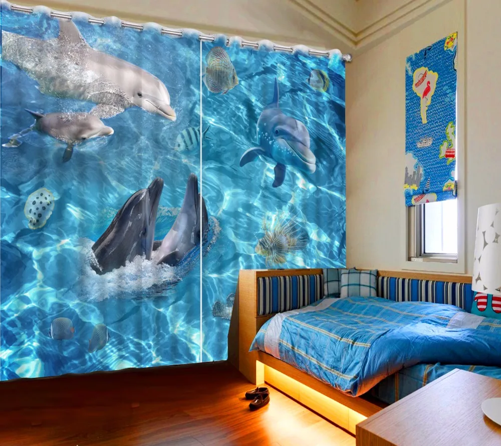 3D Printing Blue Ocean Blackout Curtains Living Room or hotel Drapes Cortians Sunshade Window Curtain CL-DLM742
3D Printing Blue Ocean Blackout Curtains Living Room or hotel Drapes Cortians Sunshade Window Curtain CL-DLM742