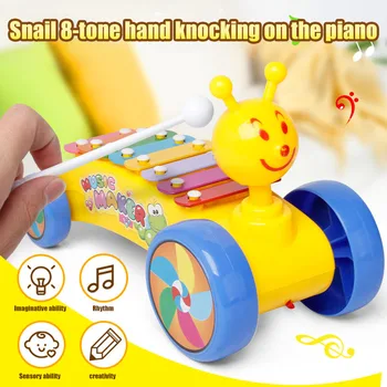Snail Shape Plastic Hammer Horn Eight-Tone Piano Clockwork Early Education Musical Toys S7JN
Snail Shape Plastic Hammer Horn Eight-Tone Piano Clockwork Early Education Musical Toys S7JN