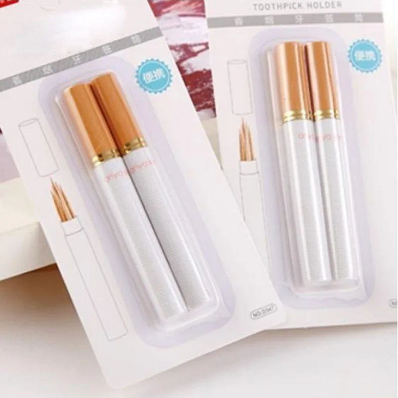 Urijk 2Pcs/Set Cigarette Shaped Creative Storage Box Case Toothpick Holder Plastic Pocket Toothpick Holder Table Decoration
Urijk 2Pcs/Set Cigarette Shaped Creative Storage Box Case Toothpick Holder Plastic Pocket Toothpick Holder Table Decoration