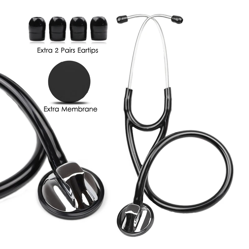Classic Single Head Black Master Cardiology Clinical Professional Estetoscopio Medical Cute Doctor Nurse Stethoscope
Classic Single Head Black Master Cardiology Clinical Professional Estetoscopio Medical Cute Doctor Nurse Stethoscope