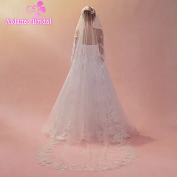 2018 New 3M Nature White Sequins Applique Edge Bridal Veils One-layer Cathedral Wedding Veil Wedding Accessories Free Shipping
2018 New 3M Nature White Sequins Applique Edge Bridal Veils One-layer Cathedral Wedding Veil Wedding Accessories Free Shipping