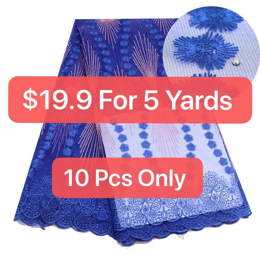 African Lace Fabric Embroidered Nigerian Laces Fabric Bridal High Quality French Tulle Lace Fabric For Wedding Party 5 Yards
African Lace Fabric Embroidered Nigerian Laces Fabric Bridal High Quality French Tulle Lace Fabric For Wedding Party 5 Yards