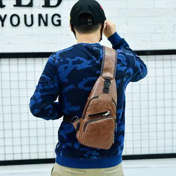 Men PU Leather Sling Chest Pack Crossbody Sport Shoulder Bag + USB Charging Port Shoulder Ba
Men PU Leather Sling Chest Pack Crossbody Sport Shoulder Bag + USB Charging Port Shoulder Ba