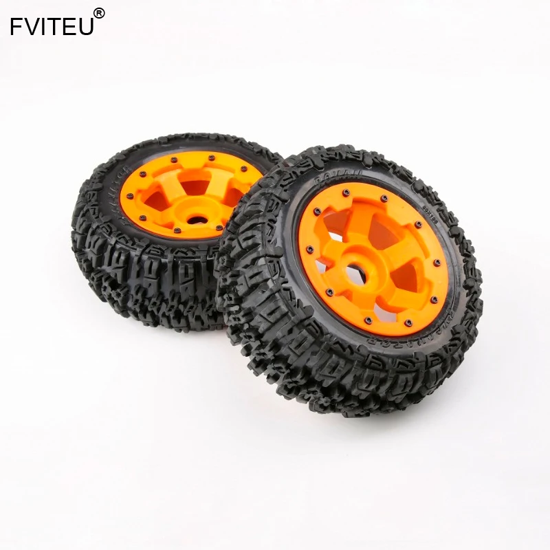 FVITEU Complete Rubber Rear Knobby Wheel Tires kits with Nylon Wheel Hub for 1/5 HPI BAJA 5T Rovan King Motor
FVITEU Complete Rubber Rear Knobby Wheel Tires kits with Nylon Wheel Hub for 1/5 HPI BAJA 5T Rovan King Motor