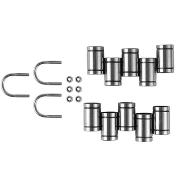 3D Printer Diy Parts,3Pcs Stainless Steel U-Bolts,10Pcs Linear Bearings Lm8Uu for Prusa I3 Mk2/Mk2S/Mk3
3D Printer Diy Parts,3Pcs Stainless Steel U-Bolts,10Pcs Linear Bearings Lm8Uu for Prusa I3 Mk2/Mk2S/Mk3