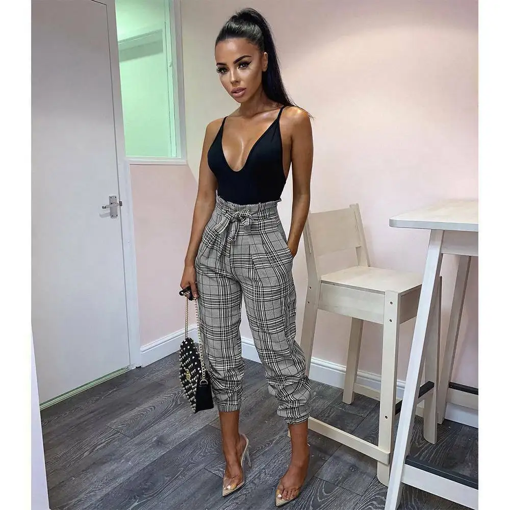 Hot Women High Waist Summer Casual Trousers Check Plaid Tartan Slimmer Fit Unique Design Simple Stylish Pants New Daily Clothes
Hot Women High Waist Summer Casual Trousers Check Plaid Tartan Slimmer Fit Unique Design Simple Stylish Pants New Daily Clothes