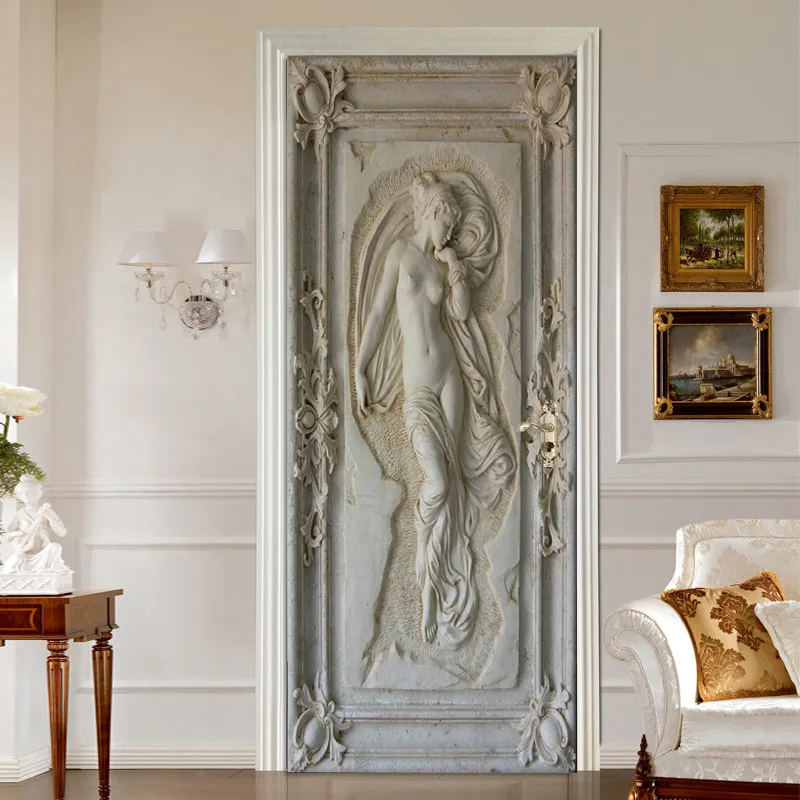 European Style 3D Embossed Figure Statue Art Wall Mural Living Room Bedroom Door Sticker Self-adhesive Wallpaper Papel De Parede
European Style 3D Embossed Figure Statue Art Wall Mural Living Room Bedroom Door Sticker Self-adhesive Wallpaper Papel De Parede