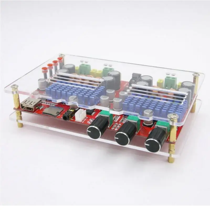 M560 60W *2 + 100 W high power ultra clear decoding AUX Bluetooth 2.1 digital amplifier board With Case G4-009
M560 60W *2 + 100 W high power ultra clear decoding AUX Bluetooth 2.1 digital amplifier board With Case G4-009