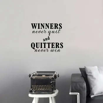 Winners Never Quit And Quitters Never Win inspirational Quotes Vinyl Wall Art Decals for Livingroom Home Decor 
Winners Never Quit And Quitters Never Win inspirational Quotes Vinyl Wall Art Decals for Livingroom Home Decor