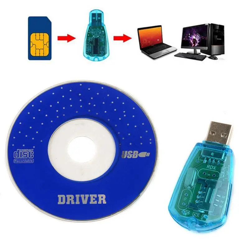 Sim Cards Adapters High Quality Standard USB Cellphone SIM Card Reader Copy Cloner Writer SMS Backup GSM/CDMA+CD
Sim Cards Adapters High Quality Standard USB Cellphone SIM Card Reader Copy Cloner Writer SMS Backup GSM/CDMA+CD