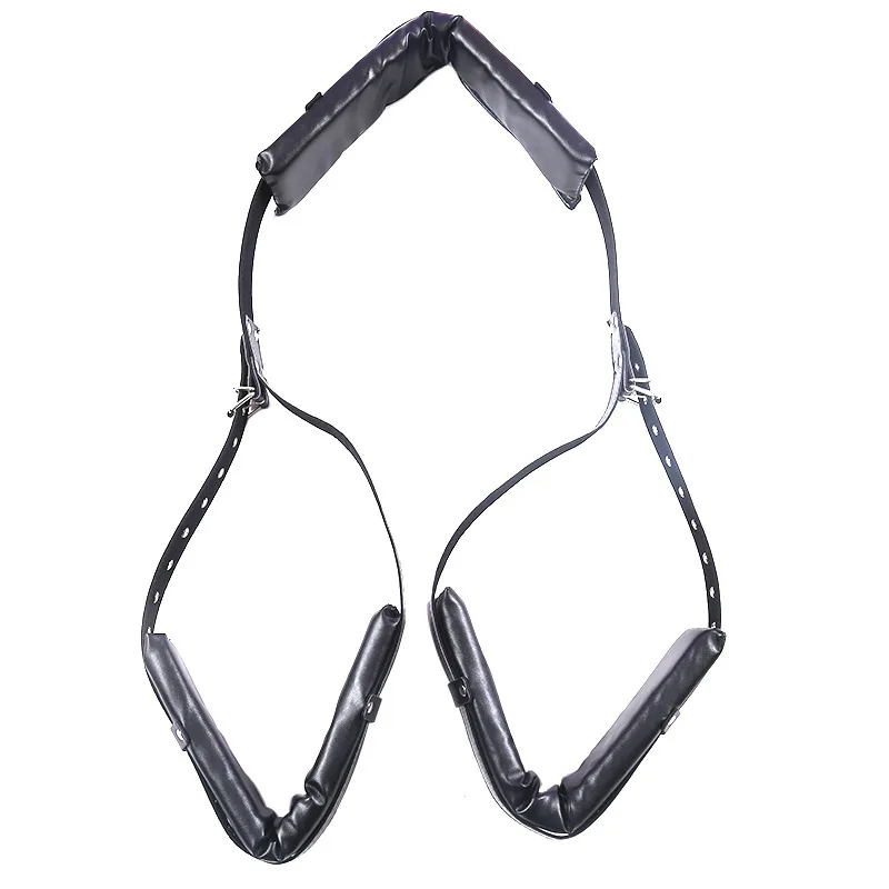 Hot Pu Leather Sponge Plush Fetish Bdsm Bondage Restraints Open Leg Restrain Ropes Women Sex Erotic Toys For Adults Couples