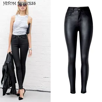 HITOM PRINCESS Autumn Sexy PU Leather Skinny Pants Women High Waist Pants Female Trousers Stretch Pencil Pants Winter Leggings
HITOM PRINCESS Autumn Sexy PU Leather Skinny Pants Women High Waist Pants Female Trousers Stretch Pencil Pants Winter Leggings