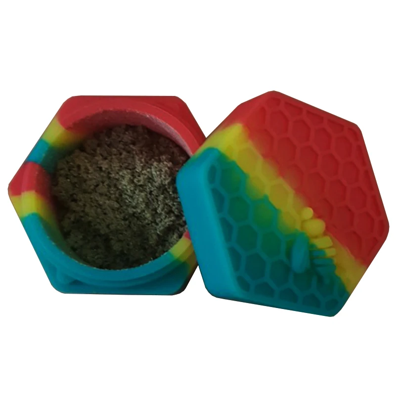 Silicone hexagon Wax Container 26ml honeybee Silicon dab tool storage oil Jars Concentrate slick oil rasta silicone container
Silicone hexagon Wax Container 26ml honeybee Silicon dab tool storage oil Jars Concentrate slick oil rasta silicone container
