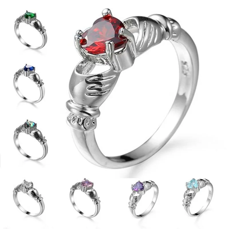 Love Heart Design Crown Hand Heart Clah-Duh Claddagh Rings For Women Christmas Gift Anel Fashion Silver Color Bague
Love Heart Design Crown Hand Heart Clah-Duh Claddagh Rings For Women Christmas Gift Anel Fashion Silver Color Bague