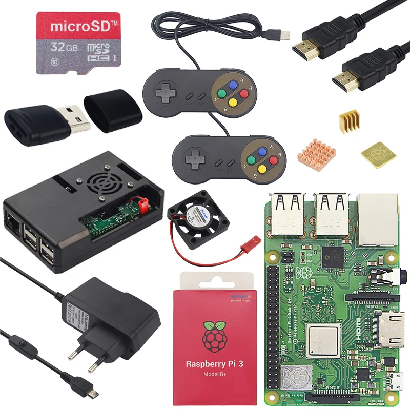 Original Raspberry Pi 3 Model B Plus 1.4GHz quad-core 64 bit Processor 2.4G&5G WiFi Bluetooth 4.2 Raspberry Pi 3 Model B+ kit
Original Raspberry Pi 3 Model B Plus 1.4GHz quad-core 64 bit Processor 2.4G&5G WiFi Bluetooth 4.2 Raspberry Pi 3 Model B+ kit