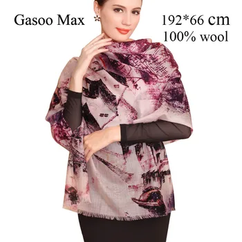 NEW 2019 Autumn Winter 100% Wool Scarf Elegant Soft Women Shawl Wrap Female Scarves Blue and White Print Warm Scarf
NEW 2019 Autumn Winter 100% Wool Scarf Elegant Soft Women Shawl Wrap Female Scarves Blue and White Print Warm Scarf