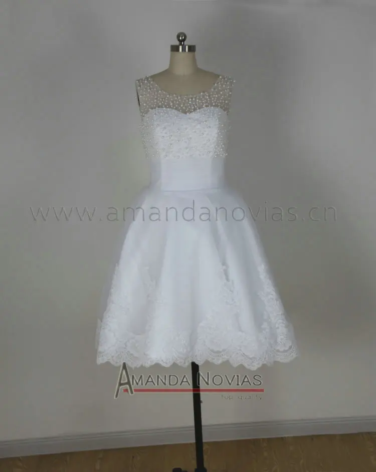 2018 Amanda Novias Real Short Pearld Beading Vestido De novias Wedding Dress Robe De Mariee Vestidos wedding dresses
2018 Amanda Novias Real Short Pearld Beading Vestido De novias Wedding Dress Robe De Mariee Vestidos wedding dresses