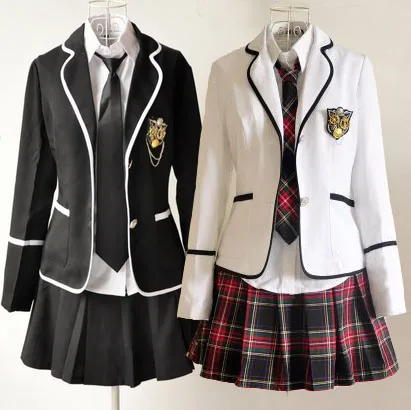 New Hot Japanese School Girl Suits Uniform British Preppy Chic Cosplay Costume Full set in stock free shipping
New Hot Japanese School Girl Suits Uniform British Preppy Chic Cosplay Costume Full set in stock free shipping