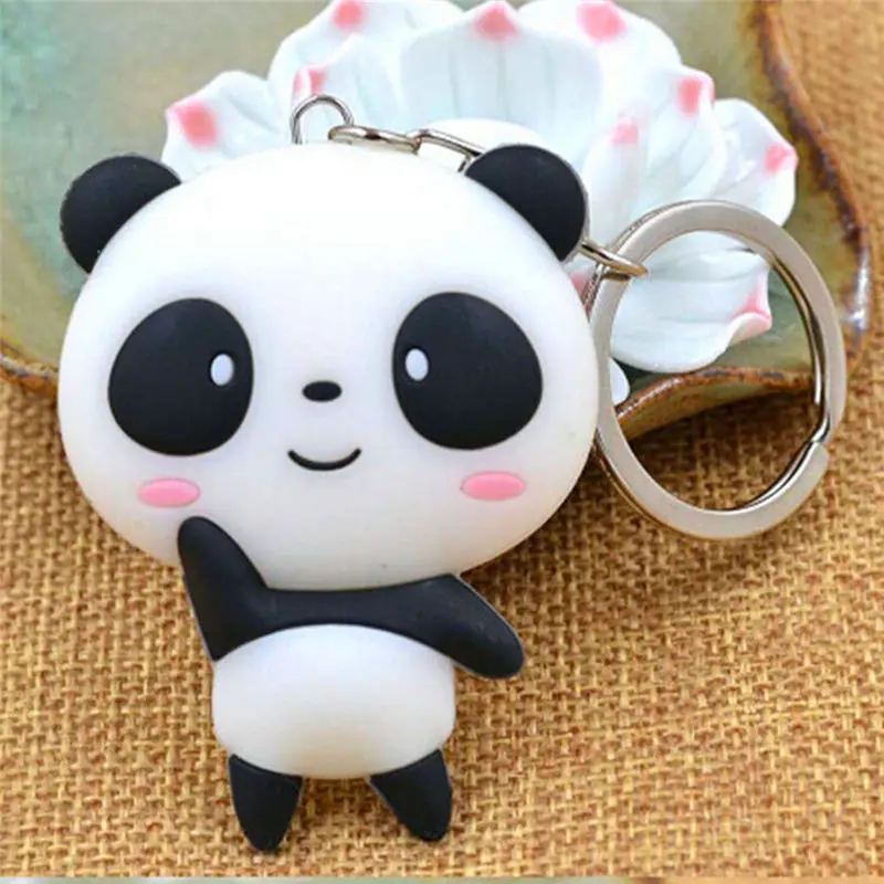 Fashion 1 Pc Unisex Fashion Panda Keychain Silicone Bag Pendant Kawaii Cartoon Key Ring Jewelry Present
Fashion 1 Pc Unisex Fashion Panda Keychain Silicone Bag Pendant Kawaii Cartoon Key Ring Jewelry Present