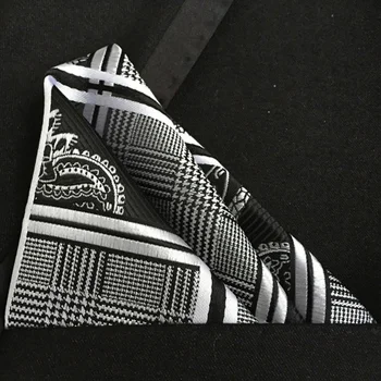Lingyao New stylish pocket square high quality woven handkerchief classic paisley with plaids
Lingyao New stylish pocket square high quality woven handkerchief classic paisley with plaids
