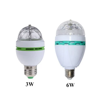 E27 3W 6W Colorful Auto Rotating RGB LED Bulb Stage Light Effect Party Lamp Disco Light for Home Decoration Lighting Lamps
E27 3W 6W Colorful Auto Rotating RGB LED Bulb Stage Light Effect Party Lamp Disco Light for Home Decoration Lighting Lamps