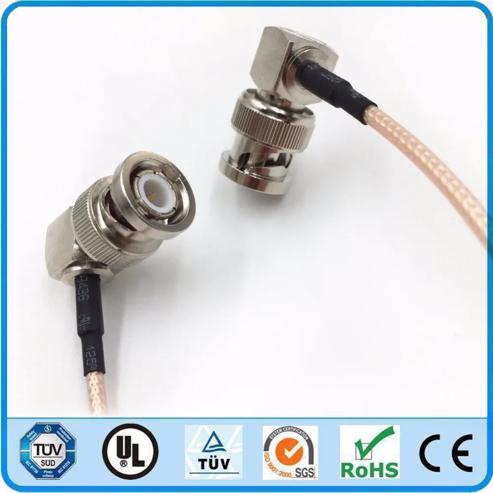 LanParte HD SDI Video Cable Angle Right BNC Plug to Male BNC 50 ohm Plug RF for BMCC Blackmagic BMPC Hyperdeck Camera Cable
LanParte HD SDI Video Cable Angle Right BNC Plug to Male BNC 50 ohm Plug RF for BMCC Blackmagic BMPC Hyperdeck Camera Cable