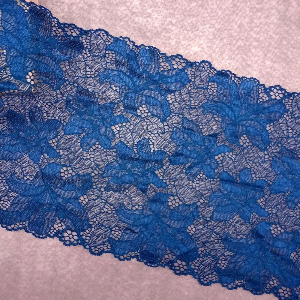 

#32 Lace 20CM Wide 2 yards/lot Elastic Lace Trim Applique Ribbon Trimming Fabric Decoration Accessories For Garments